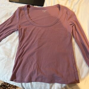 Old Navy Women's Mauve Long Sleeve Tee